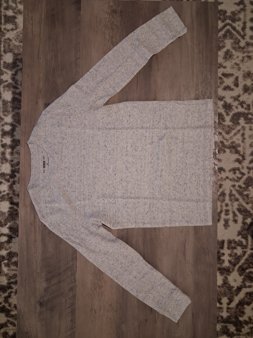 Boy's Urban Pipeline Light Heather Gray Long Sleeve Crewneck Tee